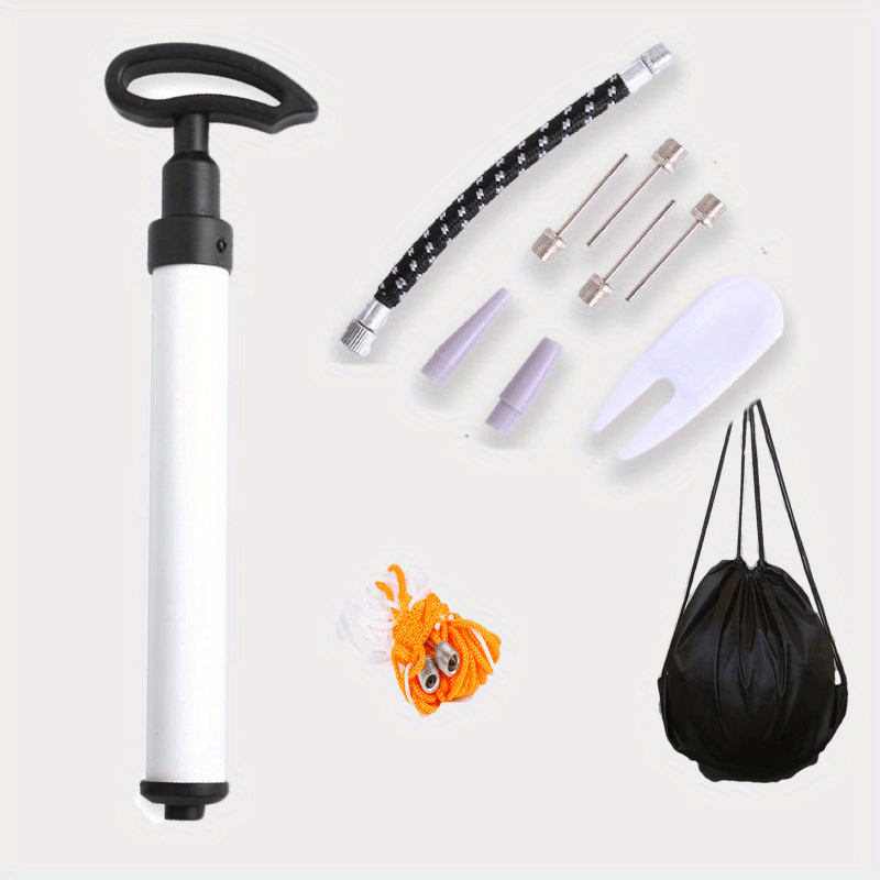 Ball Pump Accessories Set with Storage Bag, Needle - Basketball Volleyball