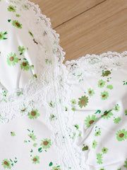 Floral Lace Sundress & Cardigan Set for Girls
