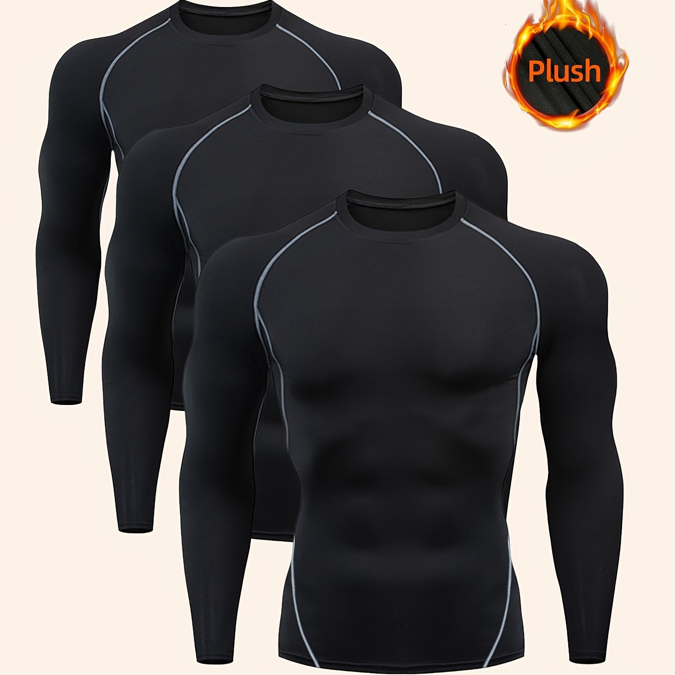 Men's Quick Drying Sweatshirt for Outdoor Gym Running - Long Sleeved Warm Top