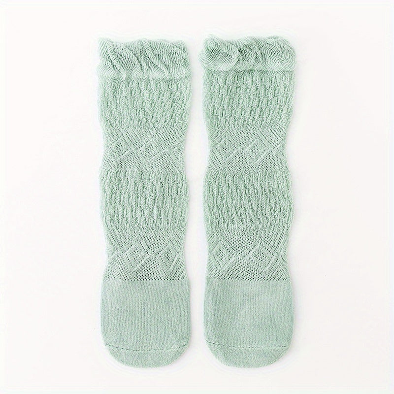 Girls Lace Ruffled Anti Mosquito Baby Socks Over The Knee High Tube