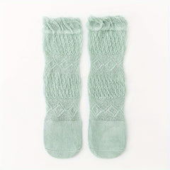 Girls Lace Ruffled Anti Mosquito Baby Socks Over The Knee High Tube