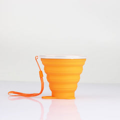 1pc Silicone Collapsible Travel Cup Foldable Portable Reusable Drinking Cup