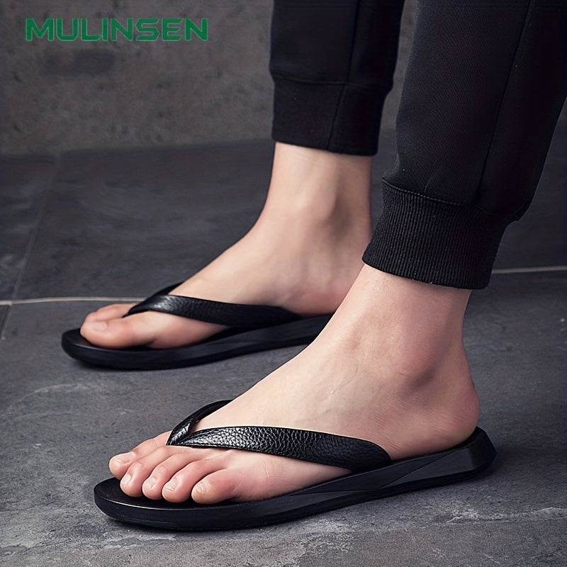 Leather Arch Support Flip Flops Lightweight Thong Sandals