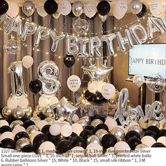 Aluminum Foil Birthday Balloon Set - Birthday Decoration