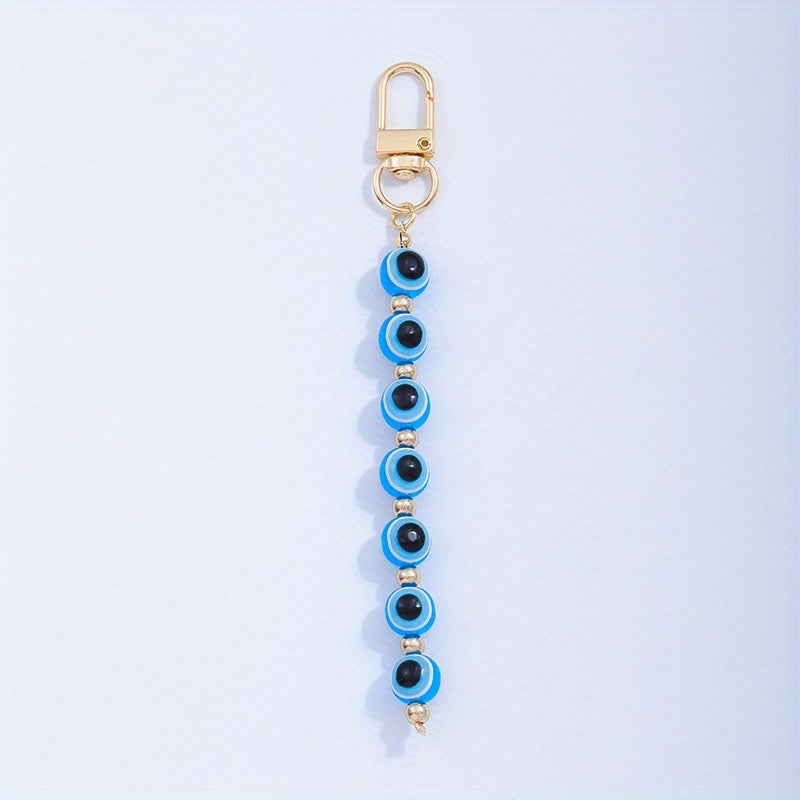 DIY Evil Eyes Lucky Keychain for Woman and Men