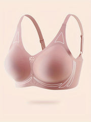 Solid Push Up Bra Stretchy Seamless Anti Sagging Everyday Bra