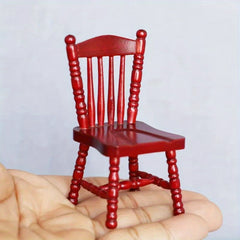 12 Dollhouse Dining Furniture Set with European Table Chairs