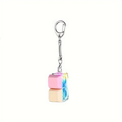 LED Light Keychain Keyboard Fidget Toy for Anxiety Relief
