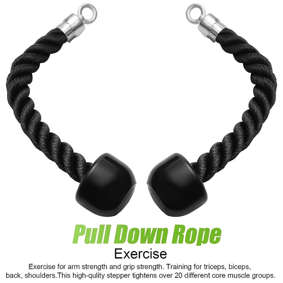 1pc Pull Down Rope Single Grip Tricep And Bicep Exercise Attachment
