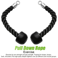 1pc Pull Down Rope Single Grip Tricep And Bicep Exercise Attachment