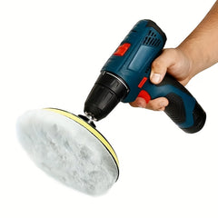 6pcs Industrial Polishing Kit Car Waxing Sponge Disc Wool Wheels