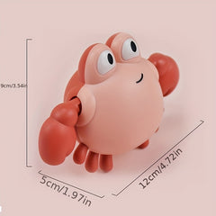 Crab Water Toys for Kids Bathtub Play 2 Cartoon Crabs Red Plastic