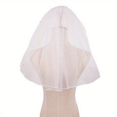 Bridal Veil with Faux Pearl Small Veil Hair Accessories