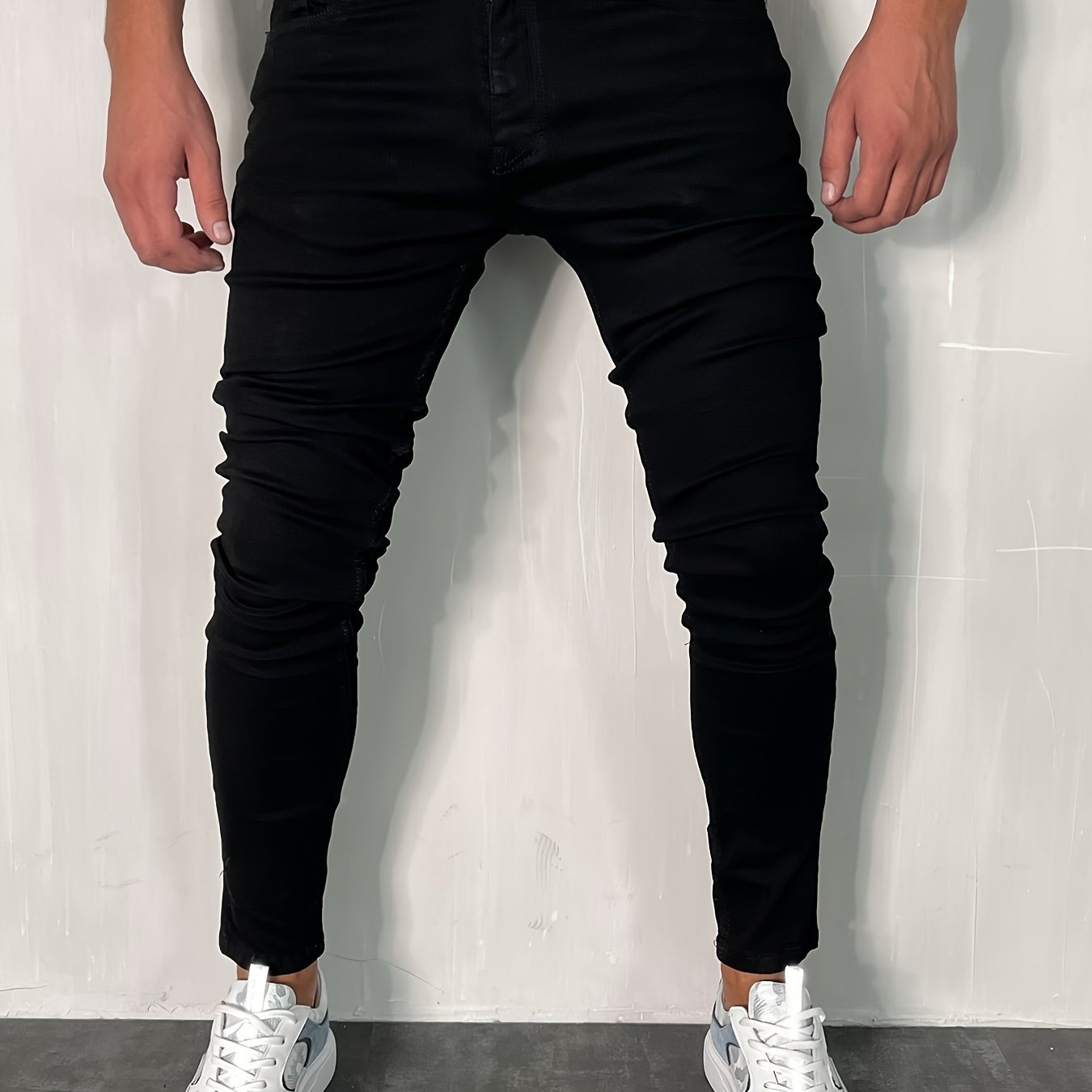 Raw Trim Denim Shorts Mens Casual Mid Stretch Denim Shorts
