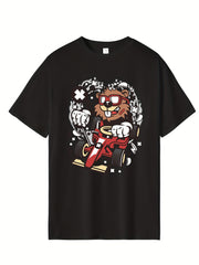 Men's Cartoon Print Hip Pop T-shirt