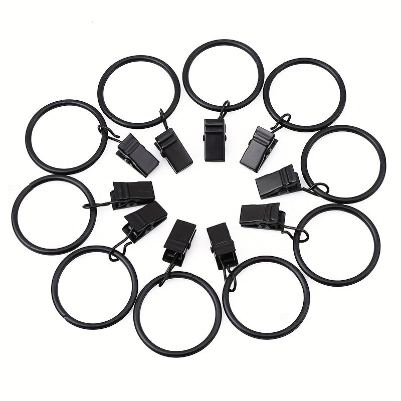 10pcs DIY Curtain Clip Set Shower Curtain Hook Roller Ball Hook