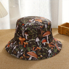 Men's Reversible Visor Windproof Street Bucket Hat