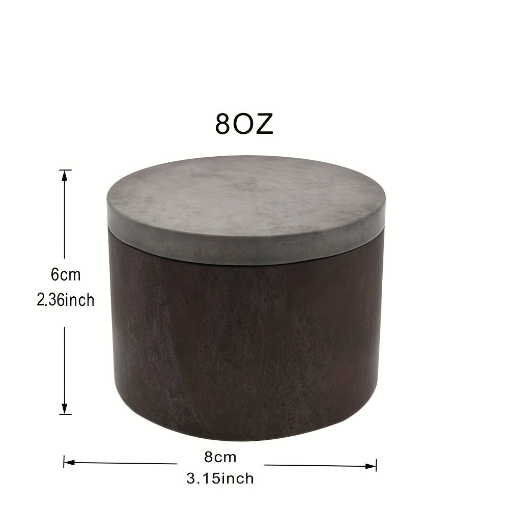 12pcs 8oz Retro Candle Tins With Lids - Arts Crafts Storage More