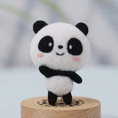 DIY Panda Wool Needle Felting Kit for Beginners