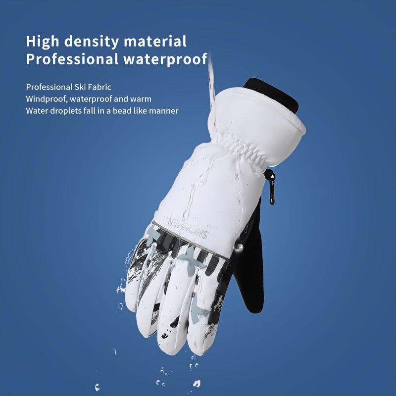 Snowmen Winter Warm Ski Gloves Waterproof Touch Screen Motorcycle Cycling