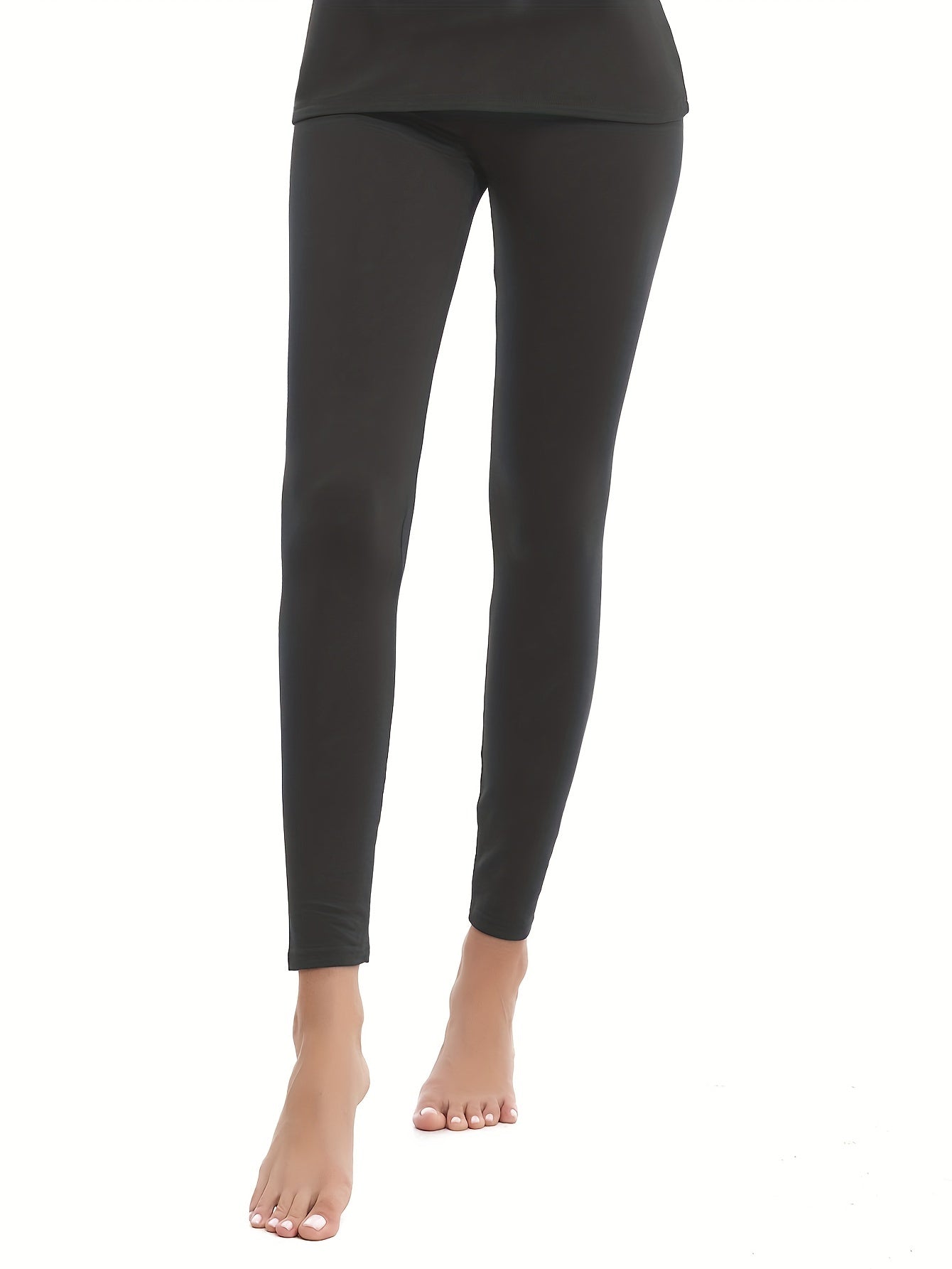 Soft Thermal Pants Comfy Slim Tights For Winter Women