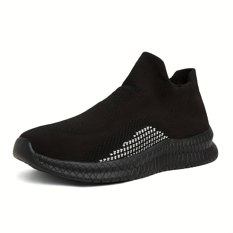 Men's Breathable Slip On Sock Shoes for Plus Size, Comfy Non Slip Sneakers