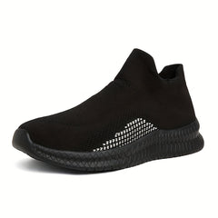 Men's Breathable Slip On Sock Shoes for Plus Size, Comfy Non Slip Sneakers