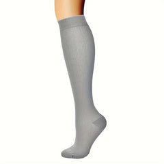 Copper Compression Socks 15-20 mmHg Knee High for Women Men