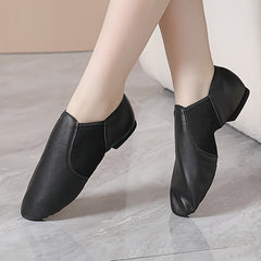 Women's Soft Leather Indoor Exercise & Dance Shoes