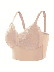Lace Wireless Push-Up Bra Comfy & Breathable