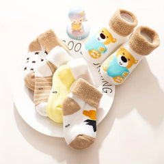 5Pairs Warm Cotton Kids Socks Set Combination