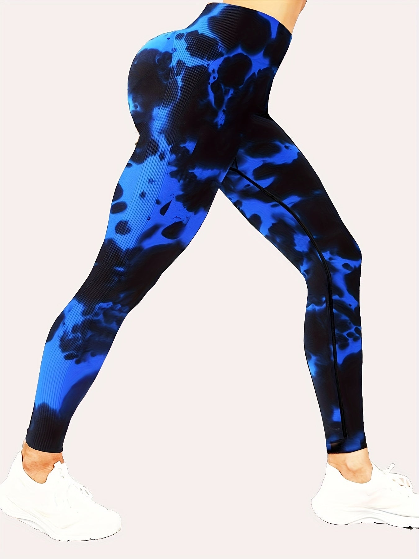 Tie Dye Butt Lifting Yoga Sports Leggings High Waist