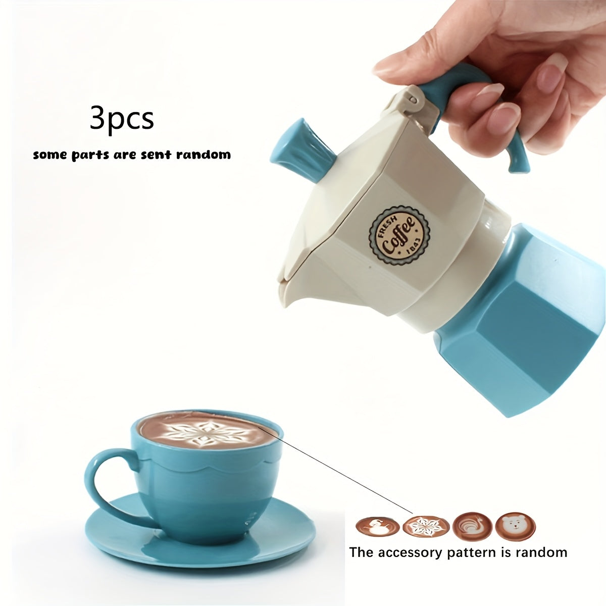 Kids Afternoon Tea Party Playset with Coffee Maker, Cakes & More