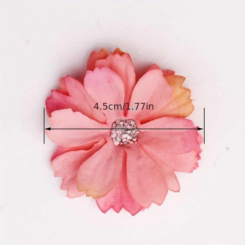DIY Silk Flower Chest Decoration and Headwear Accessories