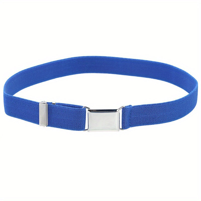Stretch Belt for Jeans Pants Elastic Adjustable Buckle Belt