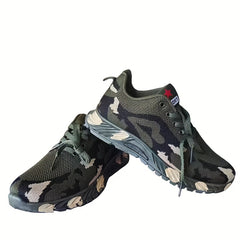 Women's Camo Sneakers Breathable Low Top Hiking Shoes