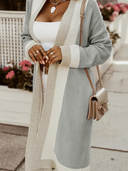 Open Front Knit Cardigan Long Sleeve Sweater