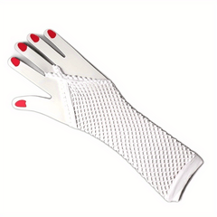Fishnet Hollow Y2K Fingerless Gloves Gothic Costume Gloves
