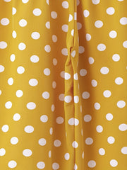 Girls High Elastic Polka Dot Wide Leg Trousers