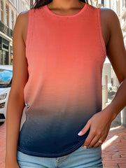 Flag & Letter Print Short Sleeve T shirt