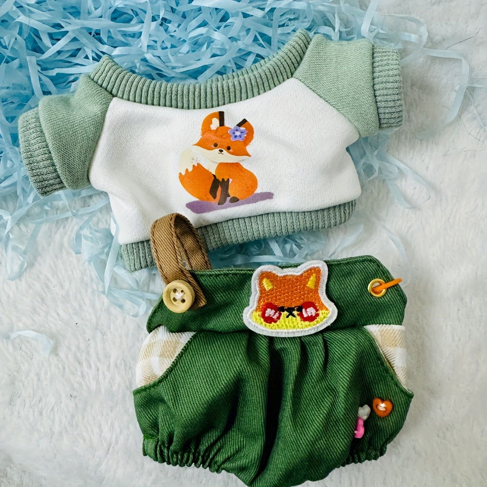 Doll Clothes T Shirt Pant Doll Accessories Suit for Plush Toys Dolls