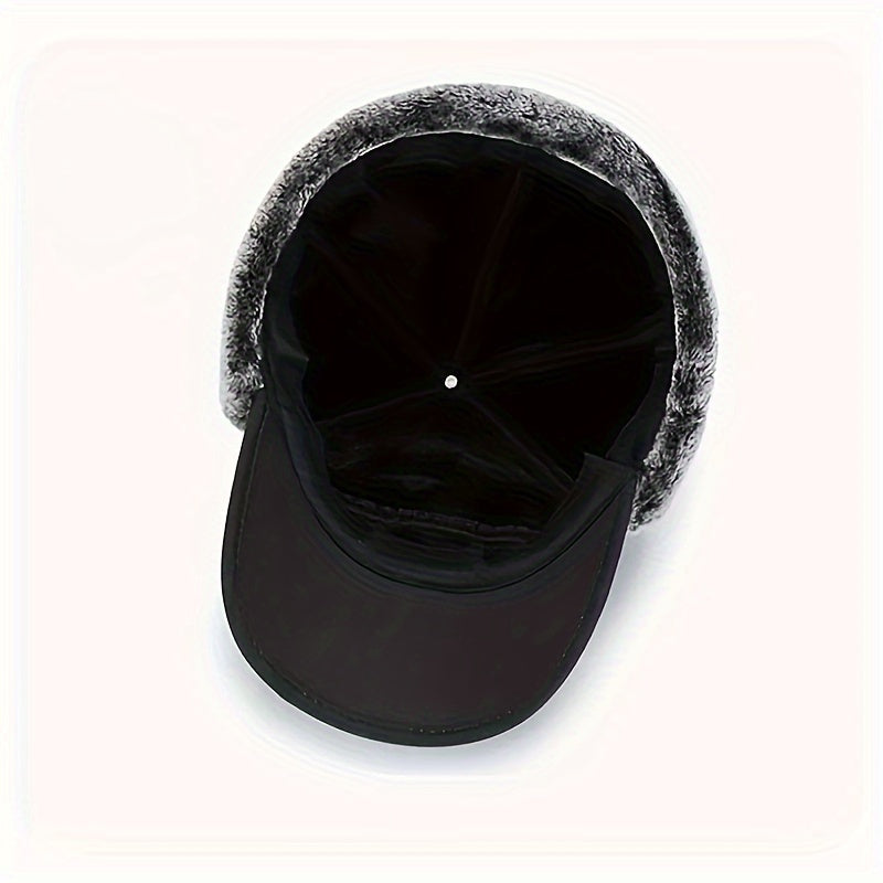 Winter Warm Trapper Hat Fleece Thickened Ear Protection Hat Face Cover