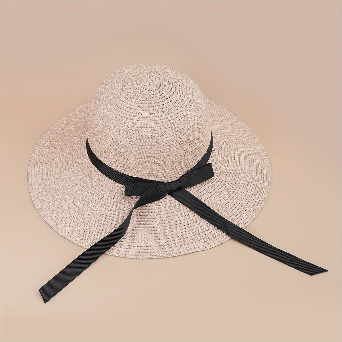 Foldable Straw Hat All-match Beach Sun Bucket Hat