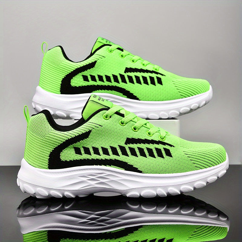Men's Lightweight Lace Up Knit Sneakers