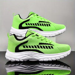 Men's Lightweight Lace Up Knit Sneakers
