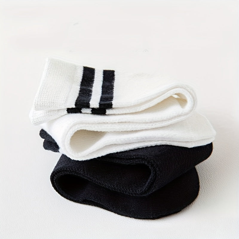 Kids College Style Stripes Mid Calf Stockings