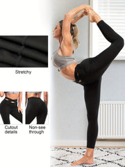 Cross Hollow High Waist Legging Tummy Control Yoga Pants