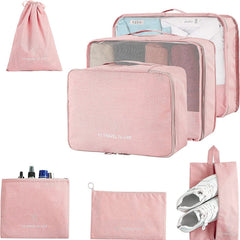 7pcs Travel Storage Bag Set Luggage Organizer Accessories Lightweight