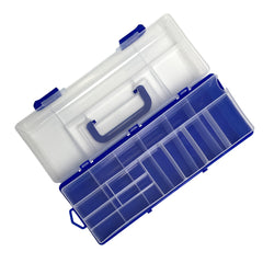1pc Plastic Screw Box Tool Box w/ Storage Compartment