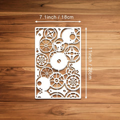 8pcs Reusable Texture Painting Stencil for DIY Layering Stencils Scrapbook